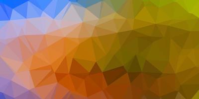 Light blue, yellow vector gradient polygon layout.