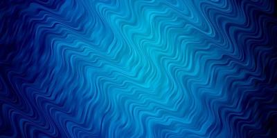 Dark BLUE vector template with curved lines.