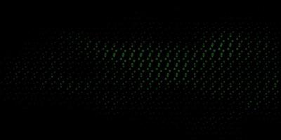 Dark Green vector background with occult symbols.