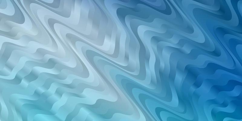 Light BLUE vector background with curves.