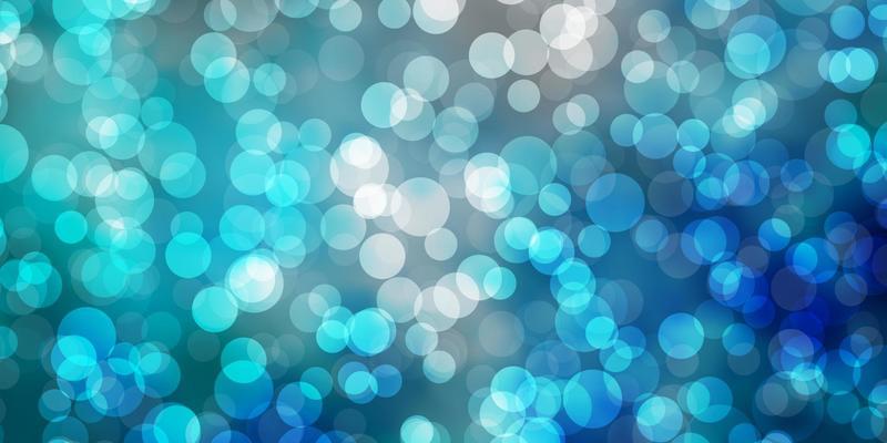 Light BLUE vector background with spots.