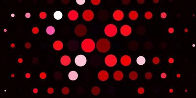 Light Pink, Red vector background with spots.