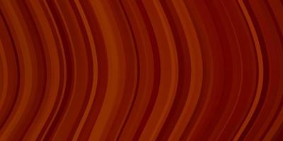 Light Orange vector background with bent lines.
