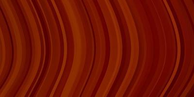 Light Orange vector background with bent lines.