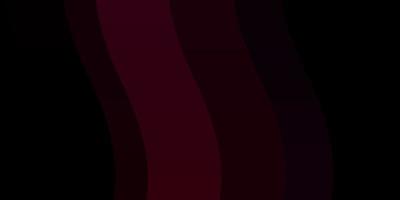 Dark Pink vector background with bent lines.