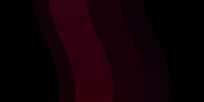 Dark Pink vector background with bent lines.