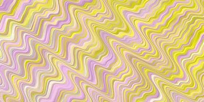 Light Pink, Yellow vector background with lines.