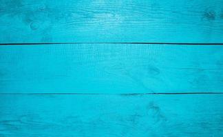 Blue painted wooden background photo