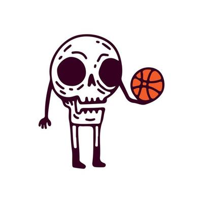 Skeleton Basketball Vector Art, Icons, and Graphics for Free Download