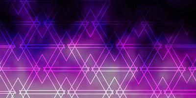 Light Purple vector background with triangles.