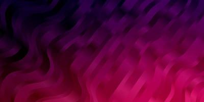 Dark Purple, Pink vector backdrop with curves.