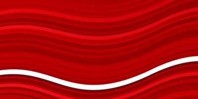 Light Red vector background with bent lines.