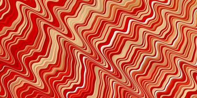 Light Red vector background with bent lines.