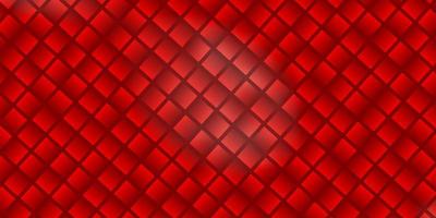 textura de vector rojo claro en estilo rectangular.