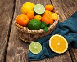 Fresh citrus fruits photo