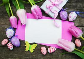 Easter greeting card photo