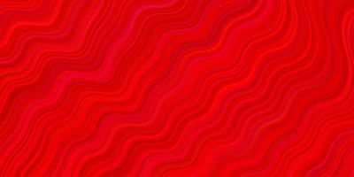 Light Red vector backdrop with curved lines.