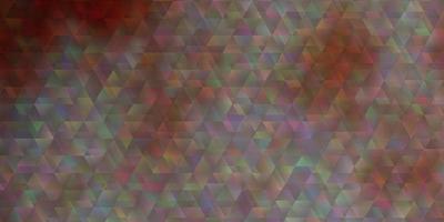 Light Red vector background with lines, triangles.