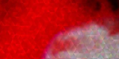 Light Red vector background with polygonal style.