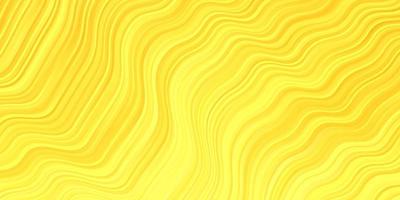 Light Yellow vector pattern with wry lines.