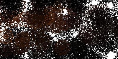 Light Brown vector background with christmas snowflakes.