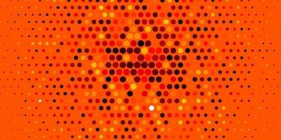 Light Orange vector pattern with spheres.