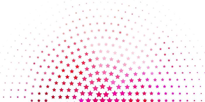 Light Pink vector pattern with abstract stars.