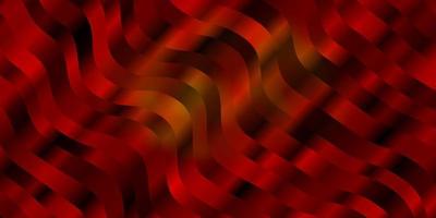 Light Orange vector background with curves.