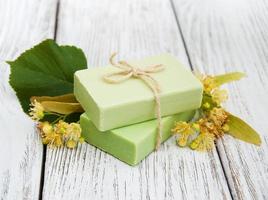 Handmade linden Soap photo