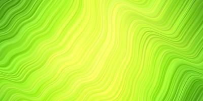 Light Green, Yellow vector backdrop with bent lines.