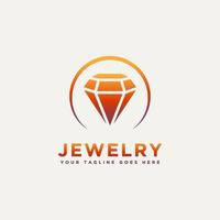 diseño de ilustración de logotipo premium de joyería vector