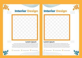 abstract hand drawn flyer template collection vector