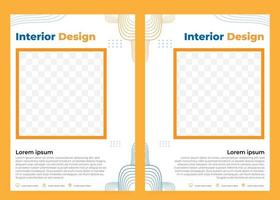 abstract hand drawn flyer template collection vector