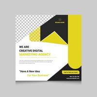 Creative Digital Business Marketing Social Media Post Template vector