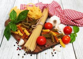 ingredientes de comida italiana foto