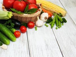 Fresh summer vegetables photo