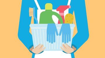 Cleaning tools. Instruments for washing. Purifying service. vector