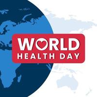 diseño de publicaciones del día mundial de la salud vector