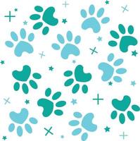 Animal series vectors, vector of cute paws. Good for icons, logos, and learning media.