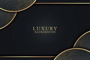 Abstract luxury background with light effect and golden glitters vector