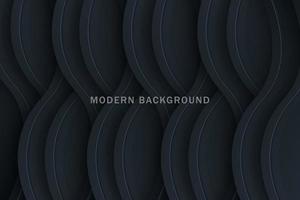 Luxury black overlap layers background vector