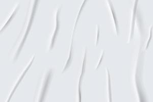 Glued paper wrinkled effect, vector realistic background