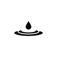 Waterdrop, Water, Droplet, Liquid Solid Icon Vector Illustration Logo Template. Suitable For Many Purposes.