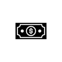 Money, Cash, Wealth, Payment Solid Icon Vector Illustration Logo Template. Suitable For Many Purposes.