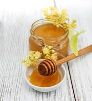 Jar with honey photo