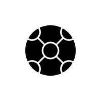 plantilla de logotipo de ilustración de vector de icono sólido de globo. adecuado para muchos propósitos.