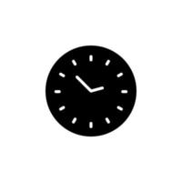 reloj, temporizador, plantilla de logotipo de ilustración de vector de icono sólido de tiempo. adecuado para muchos propósitos.