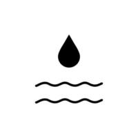 Waterdrop, Water, Droplet, Liquid Solid Icon Vector Illustration Logo Template. Suitable For Many Purposes.