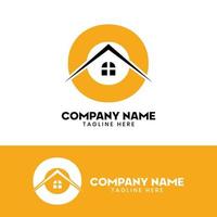 Initial letter O real estate logo vector, initial letter O house logo vector