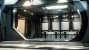 tunnel de science-fiction ou couloir de vaisseau spatial video